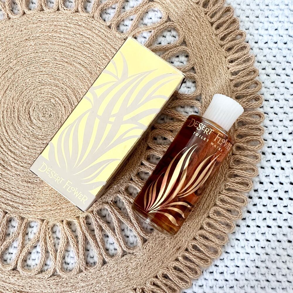 Shulton NIB Desert Flower Toilet Water Gold Box 3.5 fl oz USA Printed Fragrance